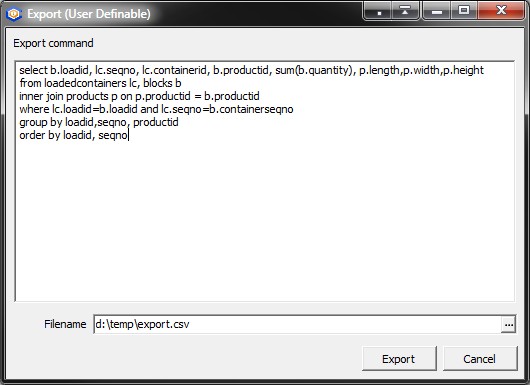 export sql