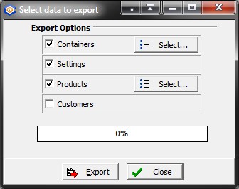 export selection