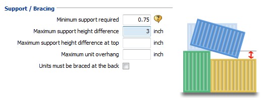 setting min supp height diff