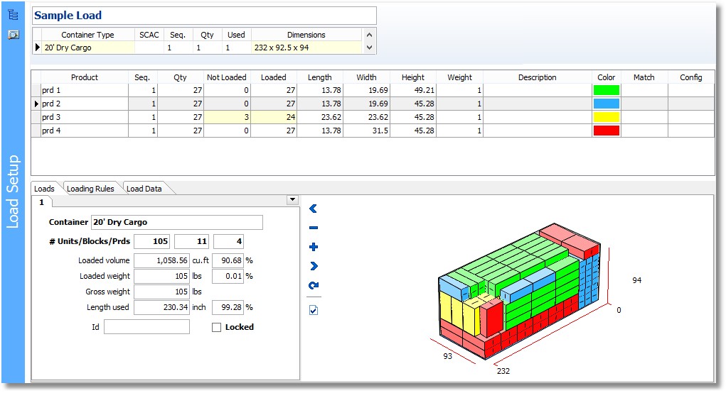 load setup window