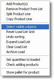 select visible columns click