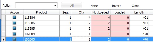 Load List actions