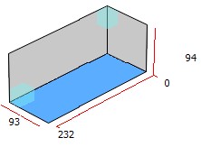 Container unusable spaces example